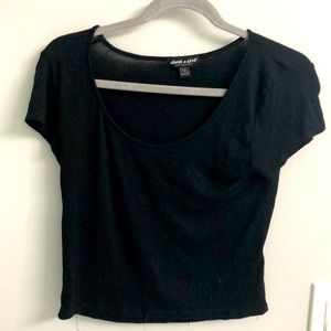 Black crop top